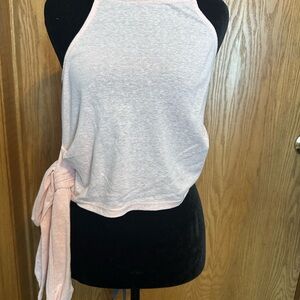 Papermoon Light Pink Tank Top with Side Tie